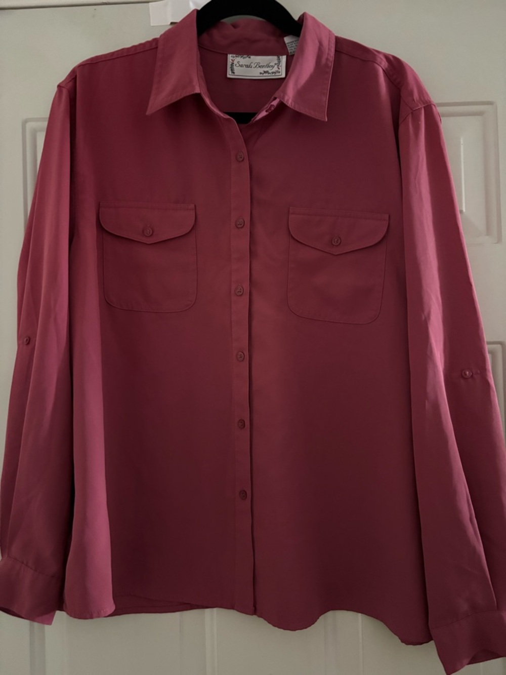 Sarah Coventry Men's Button-Down Shirt in Rose Pink